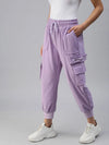 Women's Lavender Solid Joggers Track Pant-AF-1618-Lavender