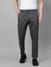 Genips Men's Grey Cotton Stretch Bahamas Cargo Fit Solid Cargo