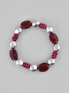 Unisex Beaded Elasticated Bracelet-VOJ133