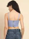 Blue Corset Style Top