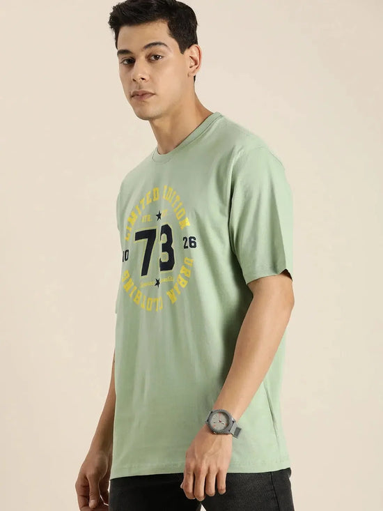 Dillinger Green Typographic Oversized T-shirt