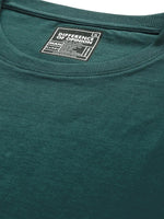 Difference Of Opinion Men's Dark Green Plain T-Shirt