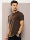 Dillinger Brown Solid Regular Heney T-shirt