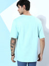 Dillinger Blue Graphic Oversized T-Shirt-DLMOV159PBL-S