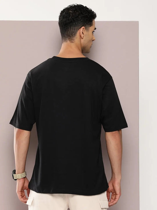 Dillinger Black Graphic Oversized T-shirt-DLMOV287BLK-S