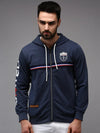 Men Blue Solid Sweatshirt-OTSS-24-Navyblue