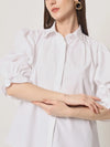 White Puff Sleeve Shirt