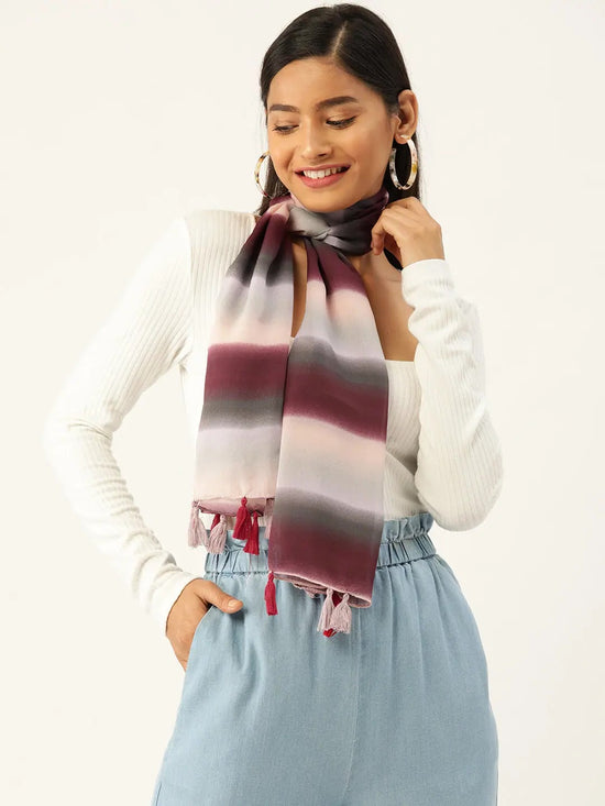 Multi Stripe Scarf-SC100198