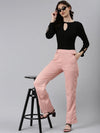 Women Peach Solid Trouser-LT-SF-10426-Peach