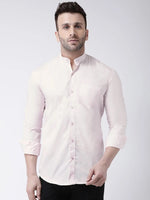 Hangup Men Slim Solid Shirts-BenPinkShirt