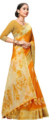 Mustard Printed Art Silk Saree-VSAR1194Aa-Standard