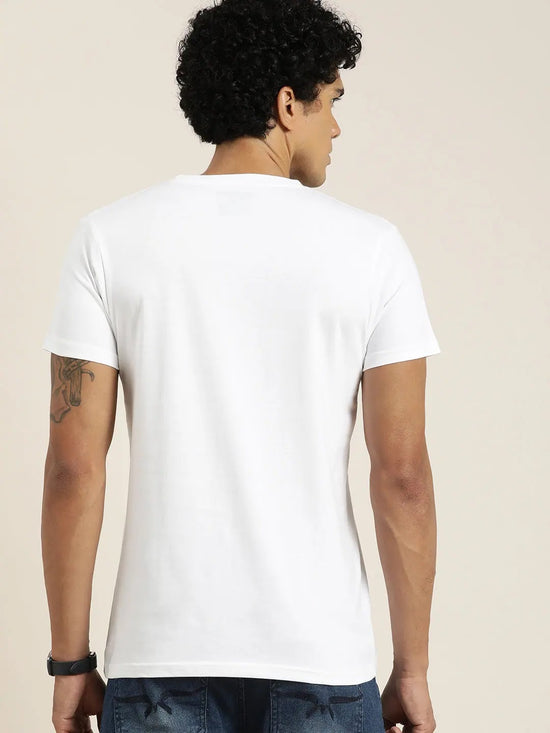 Dillinger White Graphic Regular T-Shirt-DLCR18115WHT-S