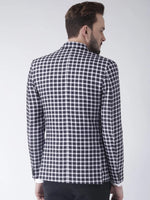 Hangup Men Standard Checkered Men Formalwear-D16CheckBlazer