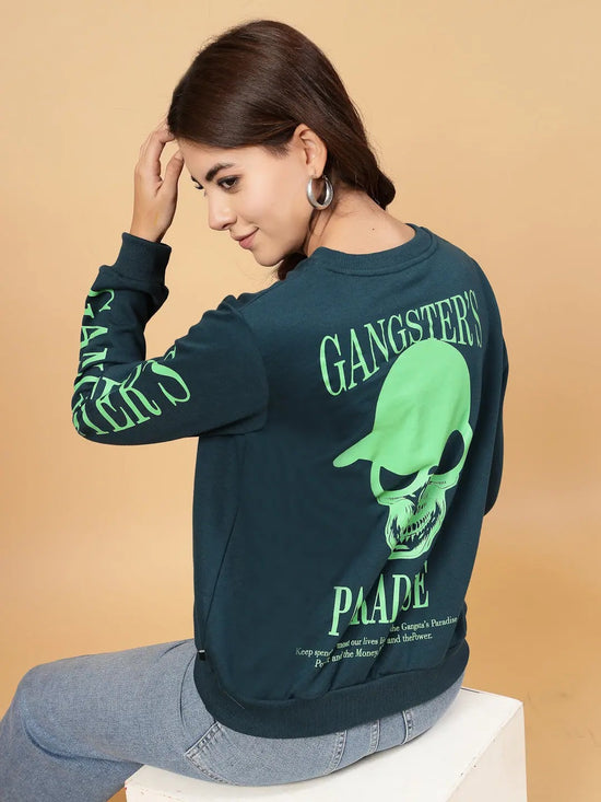 Rigo Women Gangster Paradise Oversized Sweatshirt-WSW060-1112-L