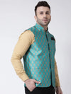 Hangup Men Standard Solid Men's Indian Wear-124AJacquardNehru