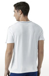 Huetrap White Mens Short Sleeve Graphic Printed Tshirt-HT17MKGRAWHT01071