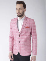 Hangup Men Standard Checkered Men Formalwear-D18CheckBlazer