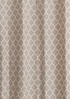 Reverse Trellis 100% cotton geometric curtain for bed room - Room darkening - Walnut Grey - Pack of 1-230422075