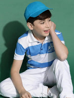 Lil Tomatoes Boys Cotton Polo T-shirt-GBT-S24-1406_BLUE_30