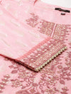 Women Pink Paisley Kurta Set-GW-3282-Pink