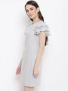 Double frill Sift dress in Powder Blue