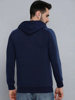 Men Blue Solid Sweatshirt-OD-6029-Navyblue