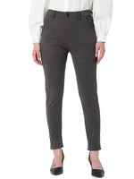 Smarty Pants Women's Cotton Lycra Ankle Length Grey Formal Trouser-SMPT-593C-S