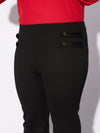 Women Black Bell Bottom Stretch Trousers