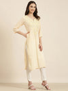 Women Peach Solid Straight Kurta-NJ-3427442-Peach