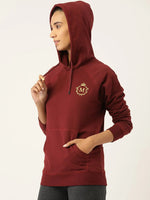 Front pocket hoodies in Wine