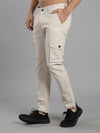 Solid Cargo Pants with 6 pockets-Beige-HC3011-32