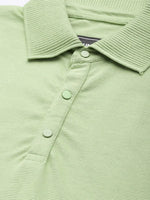 Dillinger Green Solid Regular Snap Polo T-shirt