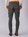 Solid Cargo Pants with 6 pockets-Grey-HC3020-30