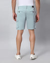 Solid Stretchable Shorts with 6 pockets-Blue-HCS6014-30