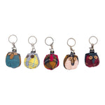 Bag Charms and Keychains pack of 5- Handmade - Multicolour