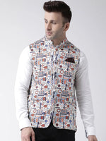 Hangup Men Standard Printed Men's Indian Wear-155A_Printed_Nehru