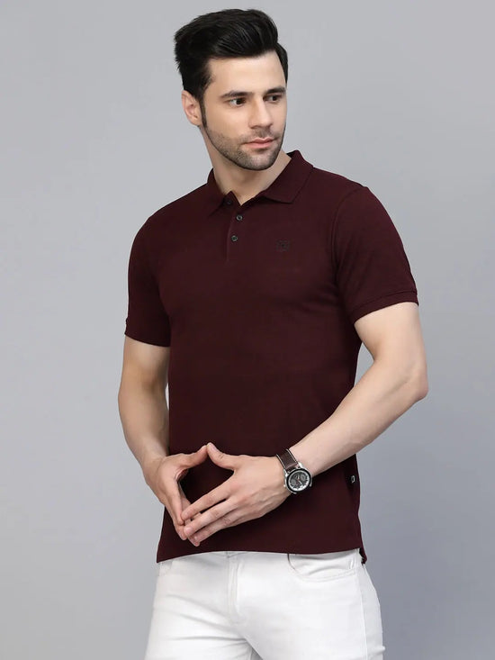 Rigo Cotton Solid Half Sleeves Polo T-Shirt