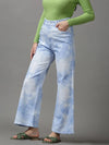 Women's Blue Solid Fit Denim Jeans-GZ-5039-Blue