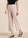 Women Pink Striped Parallel Trouser-IM-10111-Pink