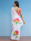 Saree Mall Women's Cotton White Printed Designer Saree With Blouse Piece-MINAXI4907