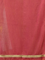 Salmon Pink Mul Cotton Soft Saree With Gota Patti Borders-MA62MCT33880009