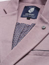 Men Mauve Solid Casual Blazers-LBR-5500-Mauve