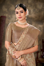 Artistic & Hand-Painted Saree-SZ-DGKSS-1-1496