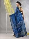 Sapphire Blue Silk Matka Soft Saree With Stripes Pattern-MA57SLMT331760033