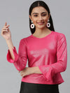 Women Pink Solid Top-AE-10203-Pink