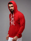 Men Red Solid Sweatshirt-OTSS-27-Red