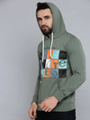 Men Green Solid Sweatshirt-SCAW-35-Green