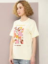 Dillinger White Graphic Oversized T-Shirt-WMNCR453WWHT-XS