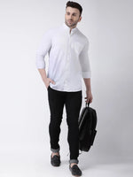 Hangup Men Slim Solid Shirts-BenWhiteShirt