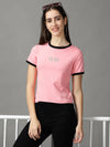 Women's Pink Solid Top-TG-290-Pink